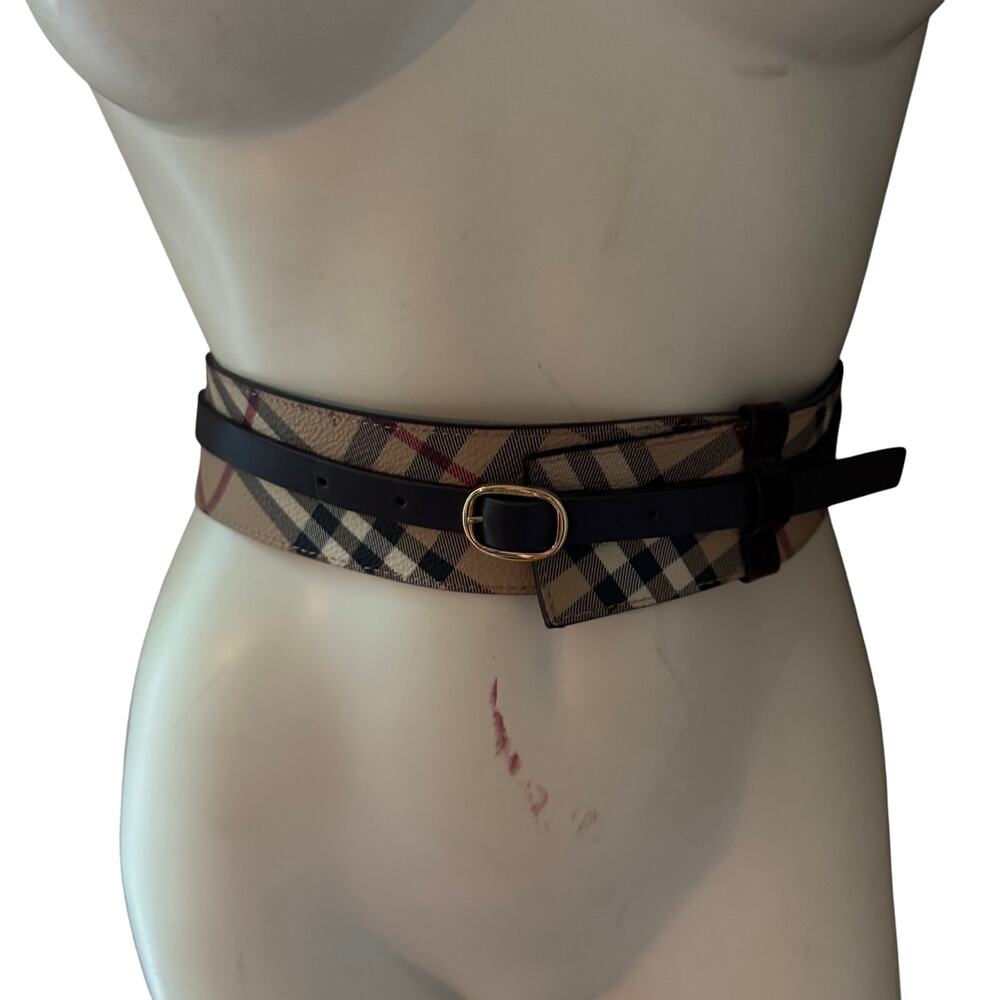 Burberry Vintage Check corset waist belt, authentic - Picture 5 of 13